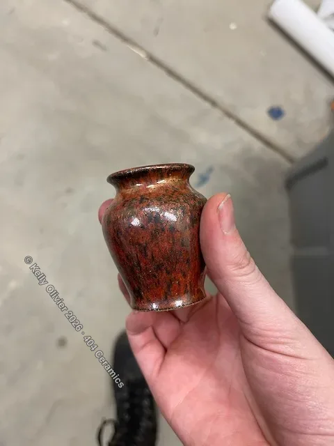 Mini • Copper • Vase — handmade ceramic by Kelly Olivier, 404 Ceramics