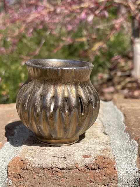 Mini • Cut Through • Vase — handmade ceramic by Kelly Olivier, 404 Ceramics