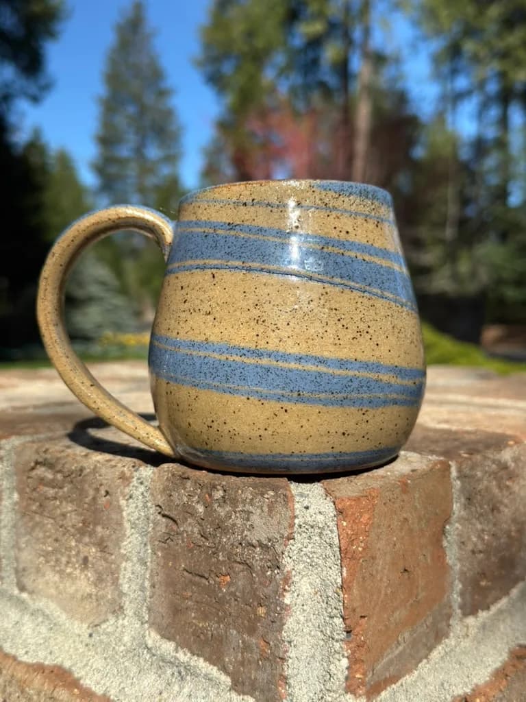 Agateware Swirl • Mug — handmade ceramic by Kelly Olivier, 404 Ceramics