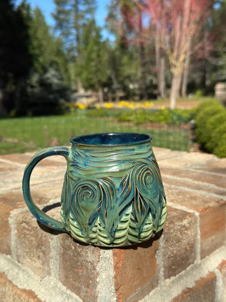 Starry Night • Mug — handmade ceramic by Kelly Olivier, 404 Ceramics