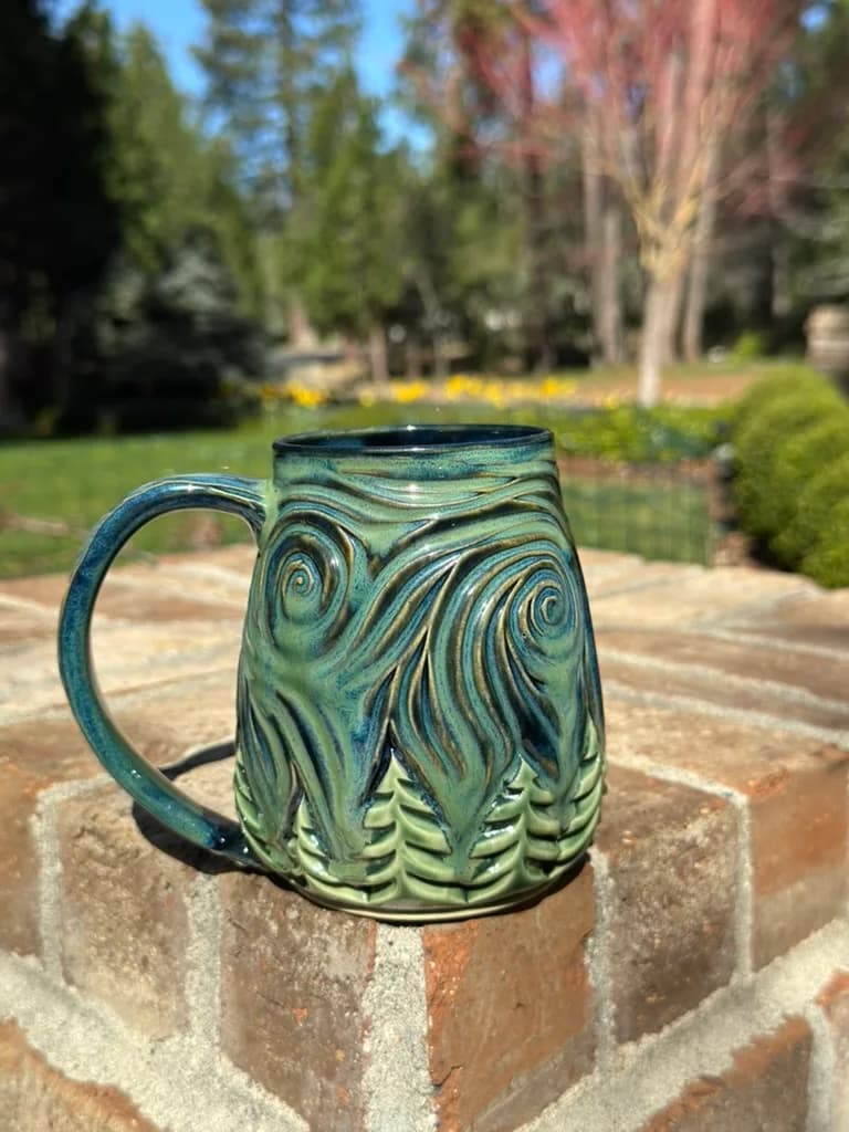 Starry Night • Mug — handmade ceramic by Kelly Olivier, 404 Ceramics