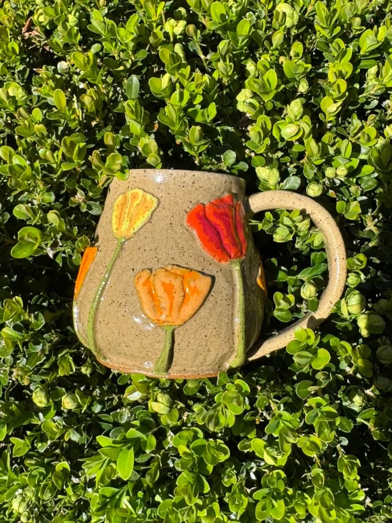 Poppy • Mug — handmade ceramic by Kelly Olivier, 404 Ceramics