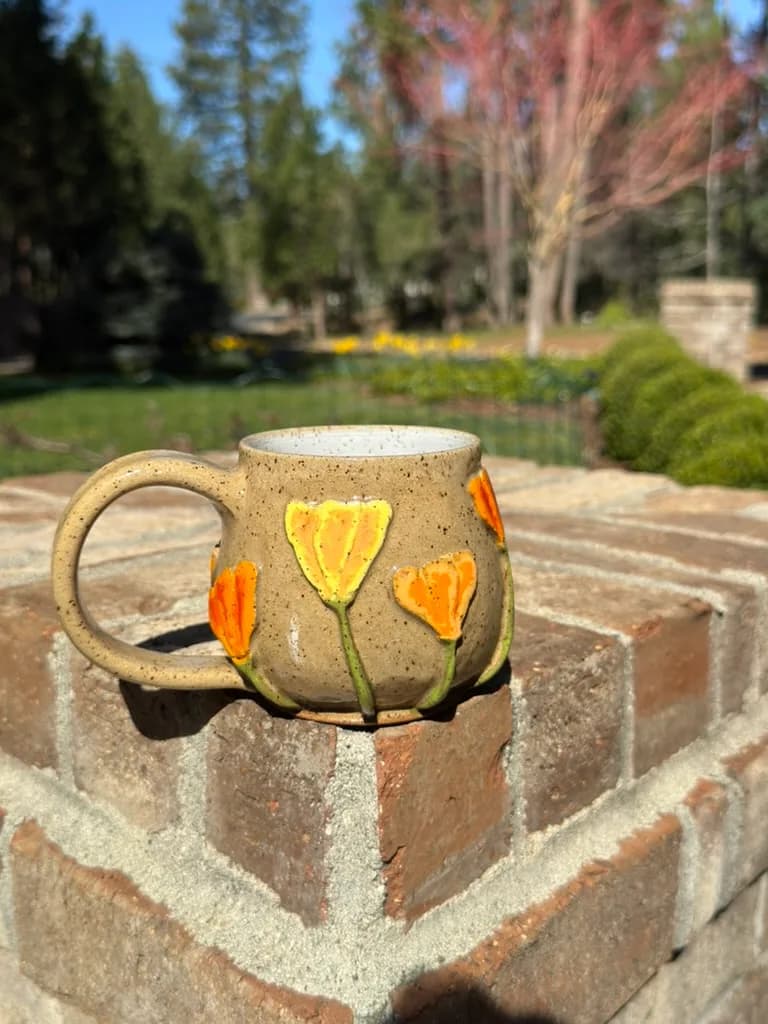 Poppy • Mug — handmade ceramic by Kelly Olivier, 404 Ceramics