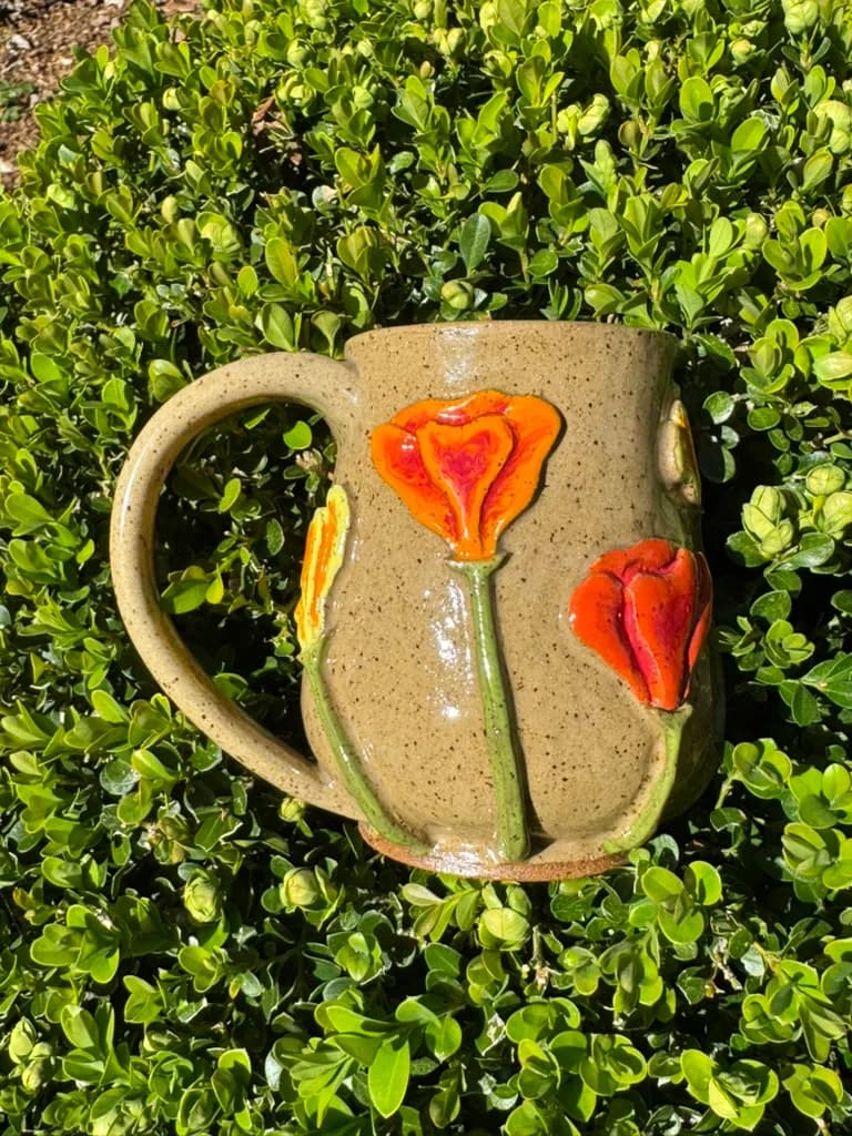 Poppy • Mug — handmade ceramic by Kelly Olivier, 404 Ceramics