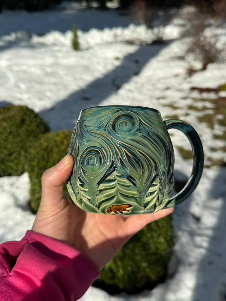 Starry Night • Mug — handmade ceramic by Kelly Olivier, 404 Ceramics