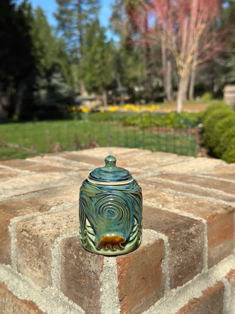 Mini • Starry Night • Jar — handmade ceramic by Kelly Olivier, 404 Ceramics